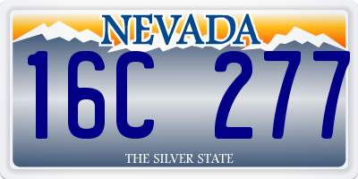 NV license plate 16C277