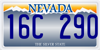 NV license plate 16C290