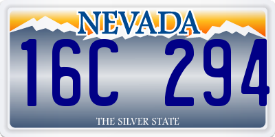 NV license plate 16C294