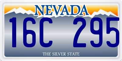 NV license plate 16C295