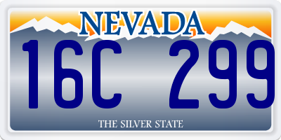 NV license plate 16C299