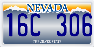 NV license plate 16C306