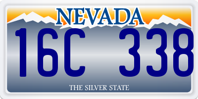 NV license plate 16C338