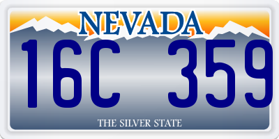 NV license plate 16C359
