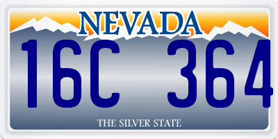 NV license plate 16C364