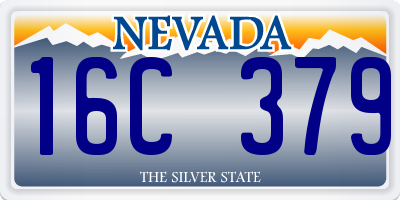 NV license plate 16C379