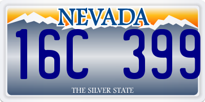 NV license plate 16C399