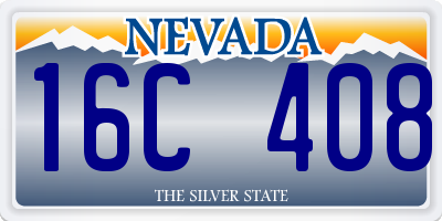 NV license plate 16C408