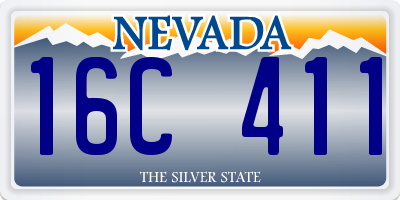 NV license plate 16C411
