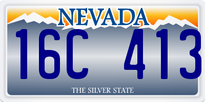 NV license plate 16C413