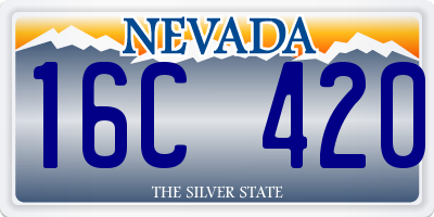 NV license plate 16C420