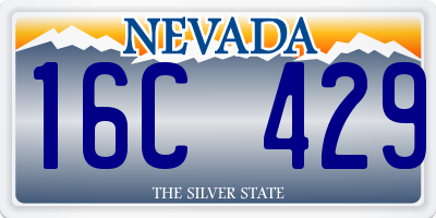 NV license plate 16C429