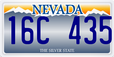 NV license plate 16C435
