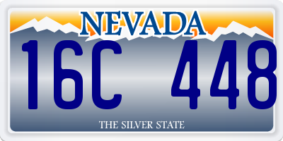 NV license plate 16C448