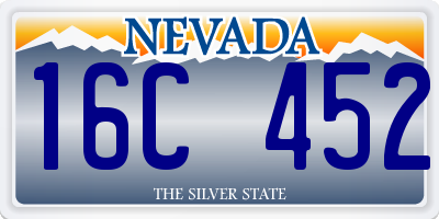 NV license plate 16C452