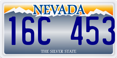NV license plate 16C453
