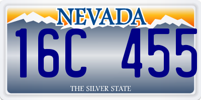 NV license plate 16C455