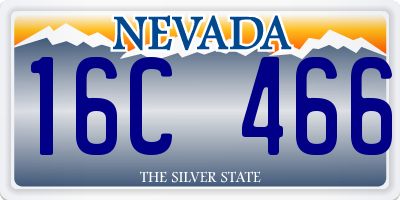 NV license plate 16C466