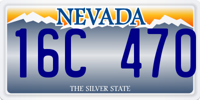 NV license plate 16C470