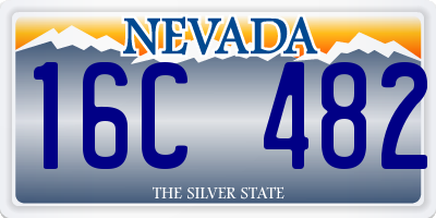 NV license plate 16C482