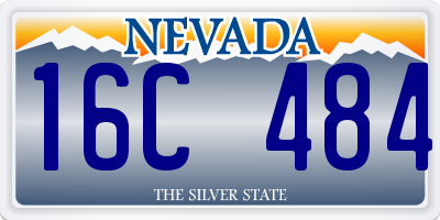 NV license plate 16C484