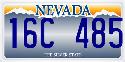 NV license plate 16C485