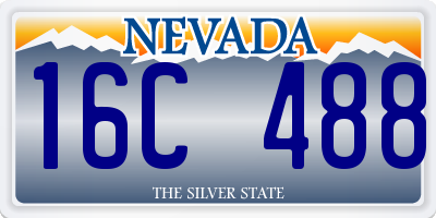 NV license plate 16C488