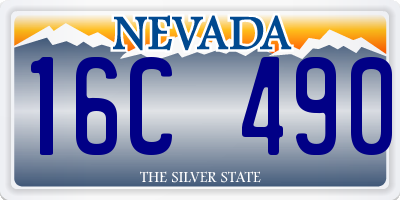 NV license plate 16C490