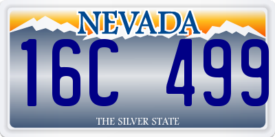 NV license plate 16C499