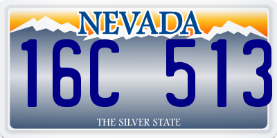 NV license plate 16C513