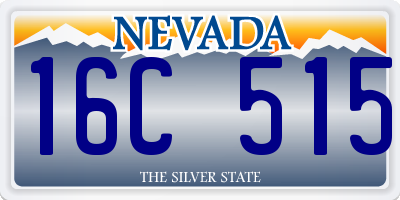 NV license plate 16C515