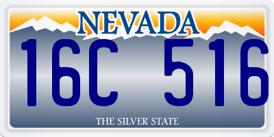 NV license plate 16C516