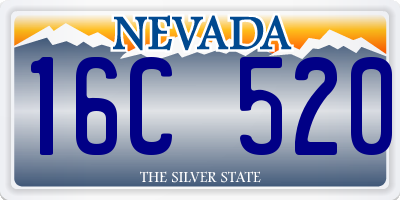 NV license plate 16C520