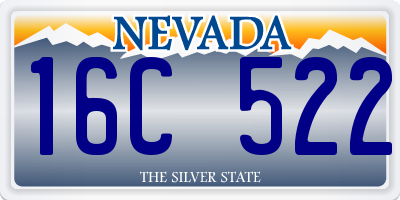 NV license plate 16C522