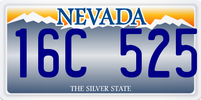 NV license plate 16C525