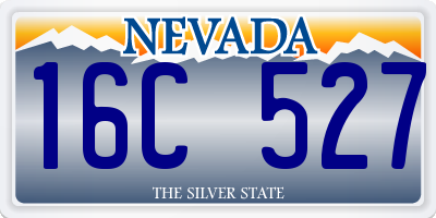 NV license plate 16C527