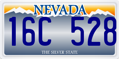 NV license plate 16C528