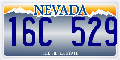 NV license plate 16C529