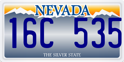 NV license plate 16C535