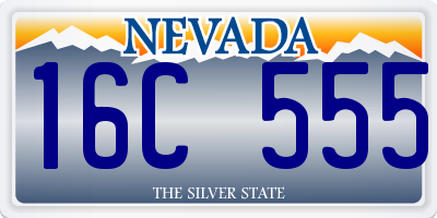 NV license plate 16C555