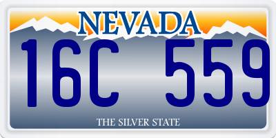 NV license plate 16C559