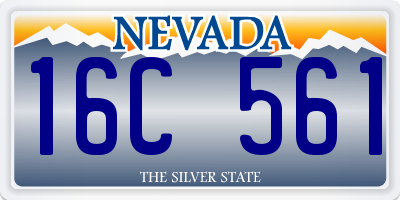 NV license plate 16C561