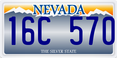 NV license plate 16C570