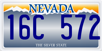 NV license plate 16C572
