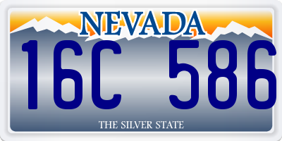 NV license plate 16C586