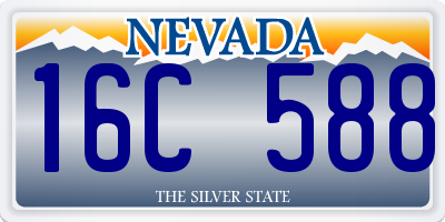 NV license plate 16C588