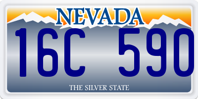 NV license plate 16C590