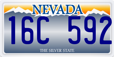 NV license plate 16C592