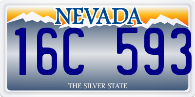 NV license plate 16C593