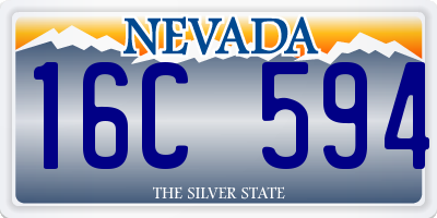 NV license plate 16C594